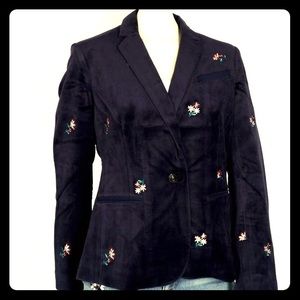 NWT Juicy couture black label blazer embroidered
